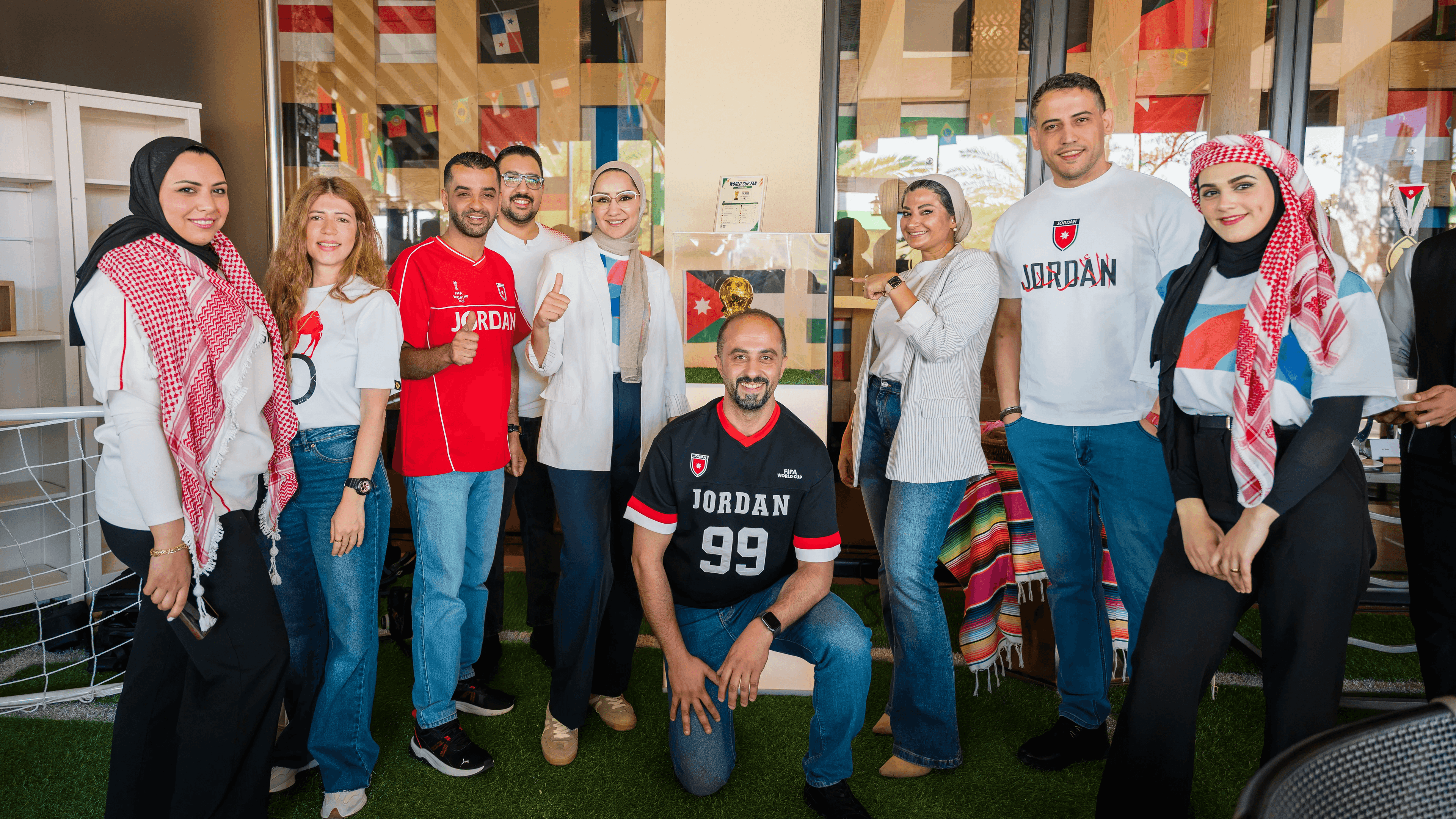 Exciting Atmosphere Brings Together the Gulf Insurance Group - Jordan Team to Watch the Jordan vs. Algeria Match